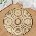 3D Annual Ring Living Room Area Rug Wooden Grain Round Bedroom Carpet Chair Mat Kids Play Rug Memory Foam Bathroom Mat Doormat. 