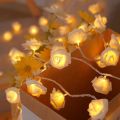 3M 20 LED Rose Flower Lights, USB Flower String Lights Rose Fairy Lights for Mother's Day Bedroom Wedding Room Decor Gift Indoor Decor. 