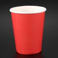 40 Pcs Paper Cups (9Oz) - Plain Solid Colours Birthday Catering, 20 Pcs Blue & 20 Pcs Red. 