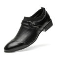 【Emotion HENG】2022 Four Seasons New Business Formal Men's Leather Shoes Large British Pumps Pointed Leather Shoes Extra Large Men's Shoes. 