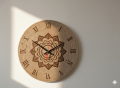 Eco-Friendly Jute Fiber Wall Clock for Modern Home Décor.