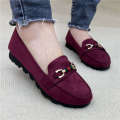 Polyurethane sole old Beijing cloth women's single for mother's bean shoes, flat bottomed soft soles, non slip, one foot shoes. 