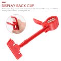 Merchandise Retail Sign Card Price Tag Pop Display Holder Clip Clamp Red.