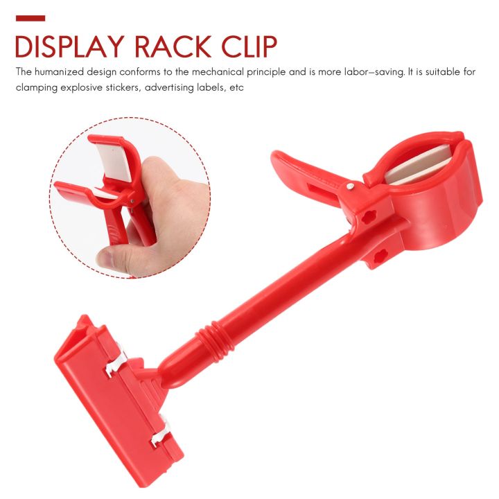 Merchandise%20Retail%20Sign%20Card%20Price%20Tag%20Pop%20Display%20Holder%20Clip%20Clamp%20Red%20-%20Image%203