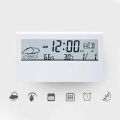 Bedside Table Number Clock Temperature Calendar Backlight Large Number Electronic Clock LED Digital Alarm Clock. 