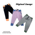 Kids Full-Length Elastic Waist Joggers | Unisex Colorful Cotton Pajama Pants for Boys & Girls | 6-Piece Set.