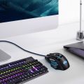 GAMING BLOODBAT GM02 7 Keys USB Wired Optoelectronics Game Mouse Digital Respiratory Lights Mouse. 