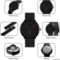 SKMEI 9185 Simple Fashion Waterproof Men's Watch | Business Stainless Steel Youth Quartz Watch.