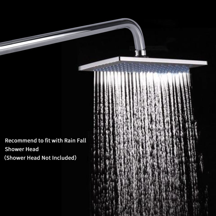 Chrome%20Polished%20Stainless%20Steel%20L-Shaped%20Shower%20Arm%20Extension%20for%20Rainfall%20Shower%20Head%20-%2012%20inch%20Length%20-%20Image%202