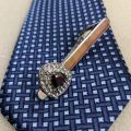 Crystal stone Men's New French business shirt tie clip.