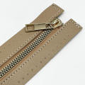 Leather Accessories Metal Tooth Zipper Manual Bag PU Pull Chain /30cm Woven Foreskin. 
