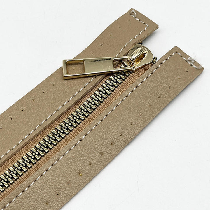 Leather%20Accessories%20Metal%20Tooth%20Zipper%20Manual%20Bag%20PU%20Pull%20Chain%20/30cm%20Woven%20Foreskin%20-%20Image%206