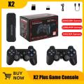 X2 Plus 128G 40000 Game GD10 Pro 4K Game Stick 3D HD Retro Video Game Console Wireless Controller TV 50 Emulator For PS1/N64/DC. 