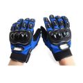 Biker Half Fingered Gloves - Blue - Size- XXL.
