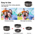DoomHot Mobile Phone Camera Lens Cell Phone Lens Wide Angle Micro Camera 2 IN 1 Clip Lens Professional Universal Clip Phone Lens For Samsung Xiaomi. 