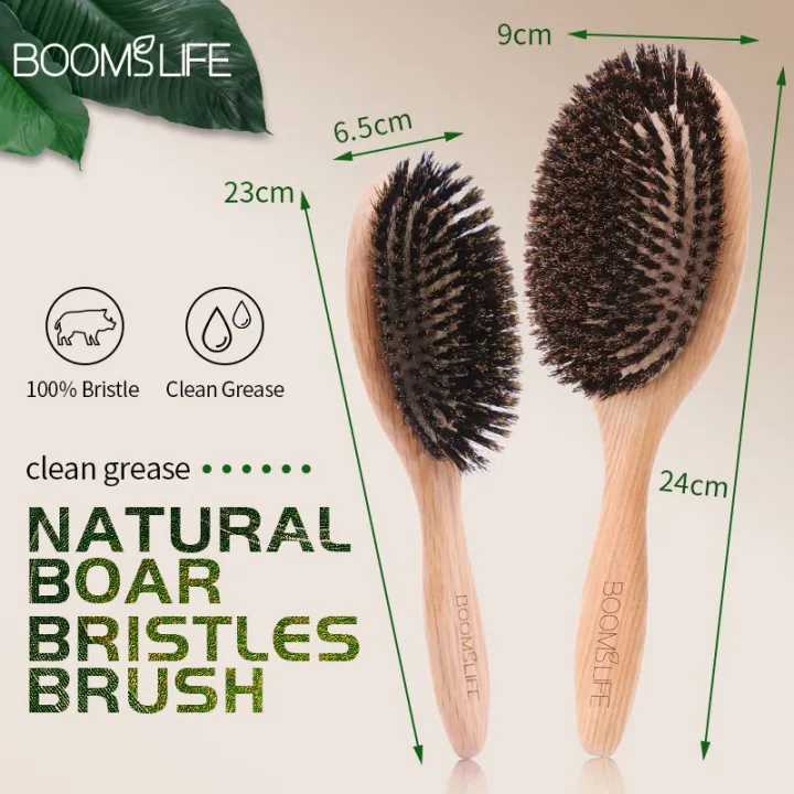 BOOMSLIFE%20Boar%20Bristle%20Hair%20Brush%20Women%20Combs%20for%20Hair%20Wood%20HairBrush%20Detangle%20Straightener%20Brush%20Hair%20Comb%20Barber%20Accessories%20-%20Image%203