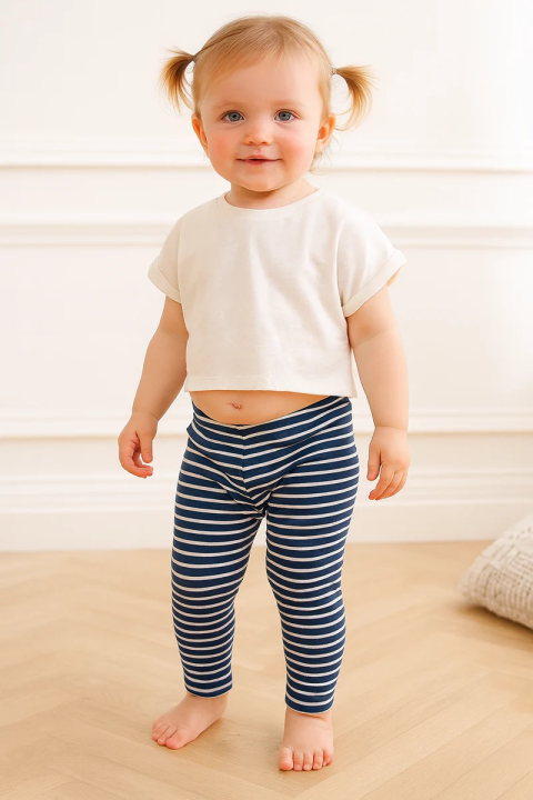 Little Girls Solid Cotton Leggings From Levin