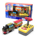 New Style Remote Control Rc Electric Small Train Toys Set Connected With Wooden Railway Track Interesting Present For Children Y.
