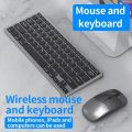 COTEetCI Wireless Mouse & Keyboard Set 2.4G Dual Mode- grey. 