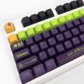 EVA 13 GMK 135 Keys Anime Mechanical Keyboard PBT Keycaps XDA Profile DyeSubbed Colorful Gaming Custom Key Caps.