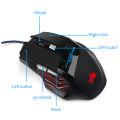 RGB GAMING USB MOUSE 6 BUTTON 1600 DPI TOP GAME EQUIPMENT.