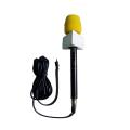 Panasonic Boom Microphone for Journalist with Mobile Converter and Triangle Channel Flag and yellow foam. 