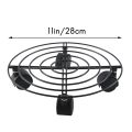 Metal Plant Flower Pot Stand Trolley Caddy on Wheels Indoor Outdoor Home Garden tools.