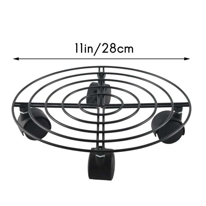 Metal%20Plant%20Flower%20Pot%20Stand%20Trolley%20Caddy%20on%20Wheels%20Indoor%20Outdoor%20Home%20Garden%20tools%20-%20Image%205