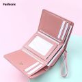 Fashions Classic Fashion Three Fold Wallet Coin Card Storage Women's Casual Student Small and Large Capacity.