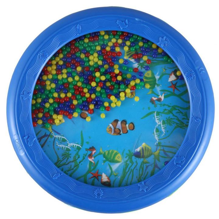 Ocean Wave Bead Drum Gentle Sea Sound Musical Educational Toy Tool