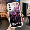Hontinga for Samsung Galaxy S21 5G Back Cover PU Leather Cartoon Dragon Ball Phone Case Soft Silicone Edge Mobile Cover.