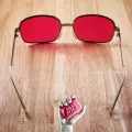 Project Mayhem Sunglasses Fight Club Tyler Durden Oliver Peoples 523 Brad Pitt men RED lens sunglasses:with box. 