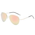 Ultra-Light Elastic Frameless round Polarized Sunglasses Men's Driving Night Vision Aviator Sunglasses.