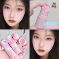 Cute Sponge Head Blush Stick Waterproof Brighten Facial Contour Powder Blush Cream Nature Lasting Cheek Lightening Korean MakeupHeadbands. 