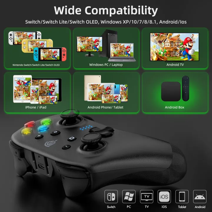 EasySMX%20Bayard%209124%20Gamepad%20Bluetooth%20Joystick%20Game%20Controller%20for%20Nintendo%20Switch/PC/Cellphone,%20One%20Key%20to%20Wake%20Up,%206%20Axis%20Gyro%20-%20Image%206