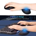 Upgrade Enlarge Gel Memory Foam Keyboard Wrist Rest Pad/ Ergonomic Mouse Pad/ Superfine Fiber Wrist Rest / Non-Slip Base Wrist Rest/ Office Gaming Laptop Mouse pad. 