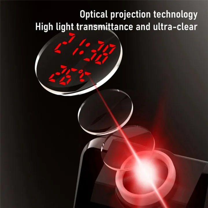 Projection Alarm Clock HD LED Display Smart Projection Clocks for ...