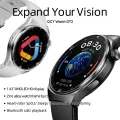 QCY GT2 Smart Watch 1.43inch AMOLED Display Zinc Alloy Watch Frame Bluetooth Calling Playback 24 Hours Rate & Sleep Monitor100+ Sports Modes Smartwatch for Men and Women. 