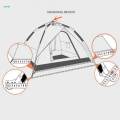 Camping Tent Portable Quick Assemble up for Climbing Trekking Green 240x240x155cm. 
