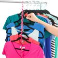 2 pcs Plastic Display Chain Hook Clothes Organizer Hanger Market Stall Shop Storage Long.