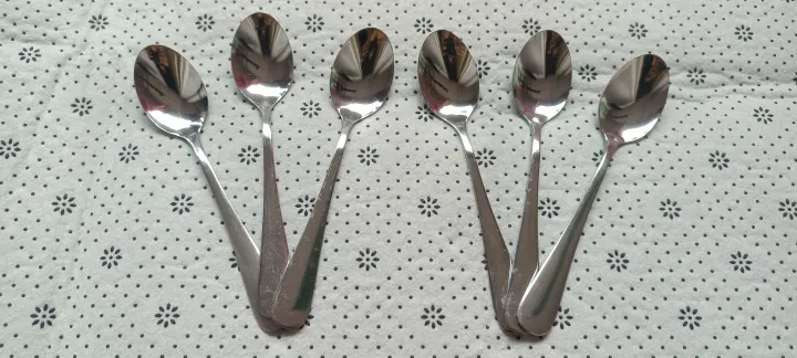 12%20Pieces%20Stainless%20Steel%20Spoon%20Set%20High%20Quality%206%20pcs%20Tea%20and%206%20pcs%20Fork%20Spoon%20%206%20Inch%20-%20Image%204