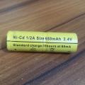 2.4V 1/2A 650mAh Battery BOTH SIDE STAPLING 2.4V 650mAh Rechargeable Battery 1/2A Battery 2.4V Rechargeable Battery 2.4V Battery For Trimmer Battery Electric Clippers.