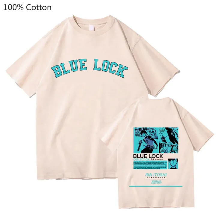 Blue%20Lock%20RIN%20TOSHI%20Cartoon%20Dzirts%20Women/men%20Japanese%20Anime%20T%20Shirts%20100%25%20Cotton%20High%20Quality%20T-shirt%20Short%20Sleeve%20Tees%20Print%20-%20Image%204