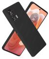 Motorola Moto G85, Slim Fit Silky And Soft Touch Finish Silicone Matte Finish TPU - Black (With Logo).