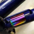 Bicycle Sticker Electroplating Protector for Folding Bike Frame Rear Fork Accessories.