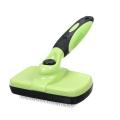 Steel Wire Needle Retractable Brush, Self-cleaning Slicker Brush,For Pet Grooming, Easy to Clean, Suitable for Small and Large Dogs and Cats, Short and Long Hair，Green. 