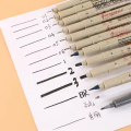 Giorgione 12 pcs Fine Liner Water Based Ink Black Fineliner Marker Pen Set Fineliner Marker Pens Set.