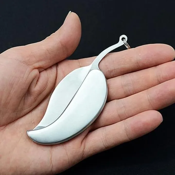 1pcs%20Stainless%20Steel%20Silver%20Keychain%20Key%20Chain%20Keyring%20Ring%20Mini%20Fold%20Leaf%20Blade%20Tool%20-%20Image%202