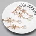 Game Honkai Star Rail Robin Cosplay Earrings Star Pearl Pendant Ear Clips Stud Earring Cos Props Jewelry Gift Accessories.