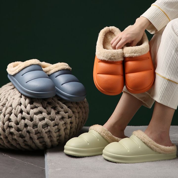 Winter%20Women%20Warm%20Home%20Slippers%20Waterproof%20Non-slip%20Plush%20Indoor%20Slides%20Woman%20Comfort%20Soft%20Sole%20Cotton%20Padded%20Shoes%20-%20Image%203